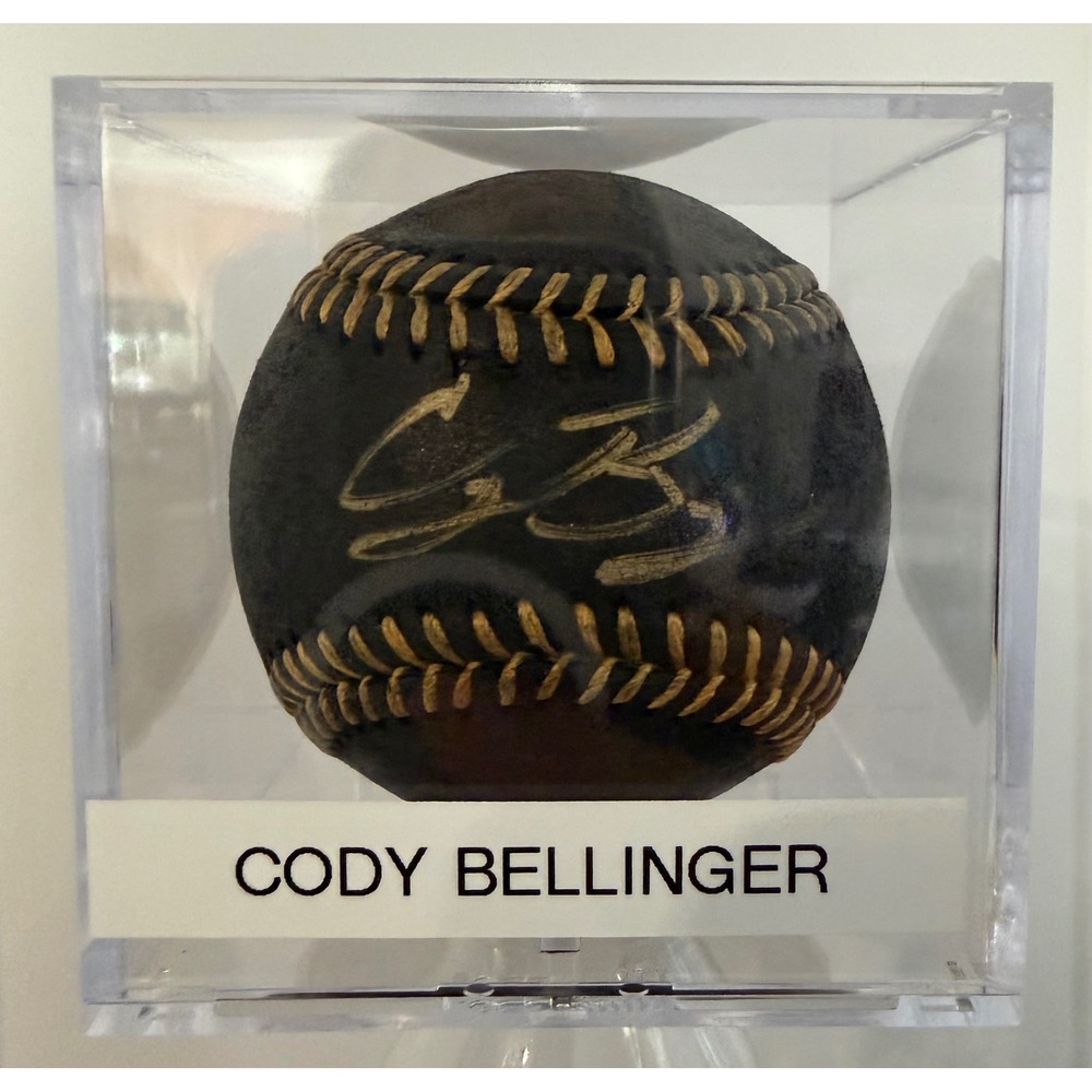 Cody Bellinger Signed Black Rawlings Official MLB Baseball PSA‎ Fanatics COA